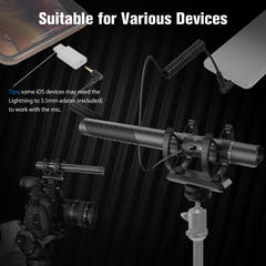 Synco D30 microphone shotgun vidéo pour caméra