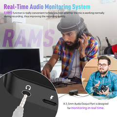 microphone-cravate Synco avec sortie casque