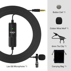 Synco microphones cravate pour caméra et téléphone portable