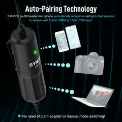 Synco microphones cravate pour caméra et téléphone portable