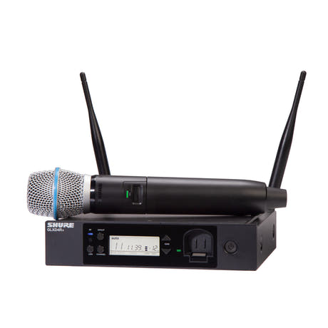 Shure GLXD24R+ BETA87A Système de Microphones sans fil en rack