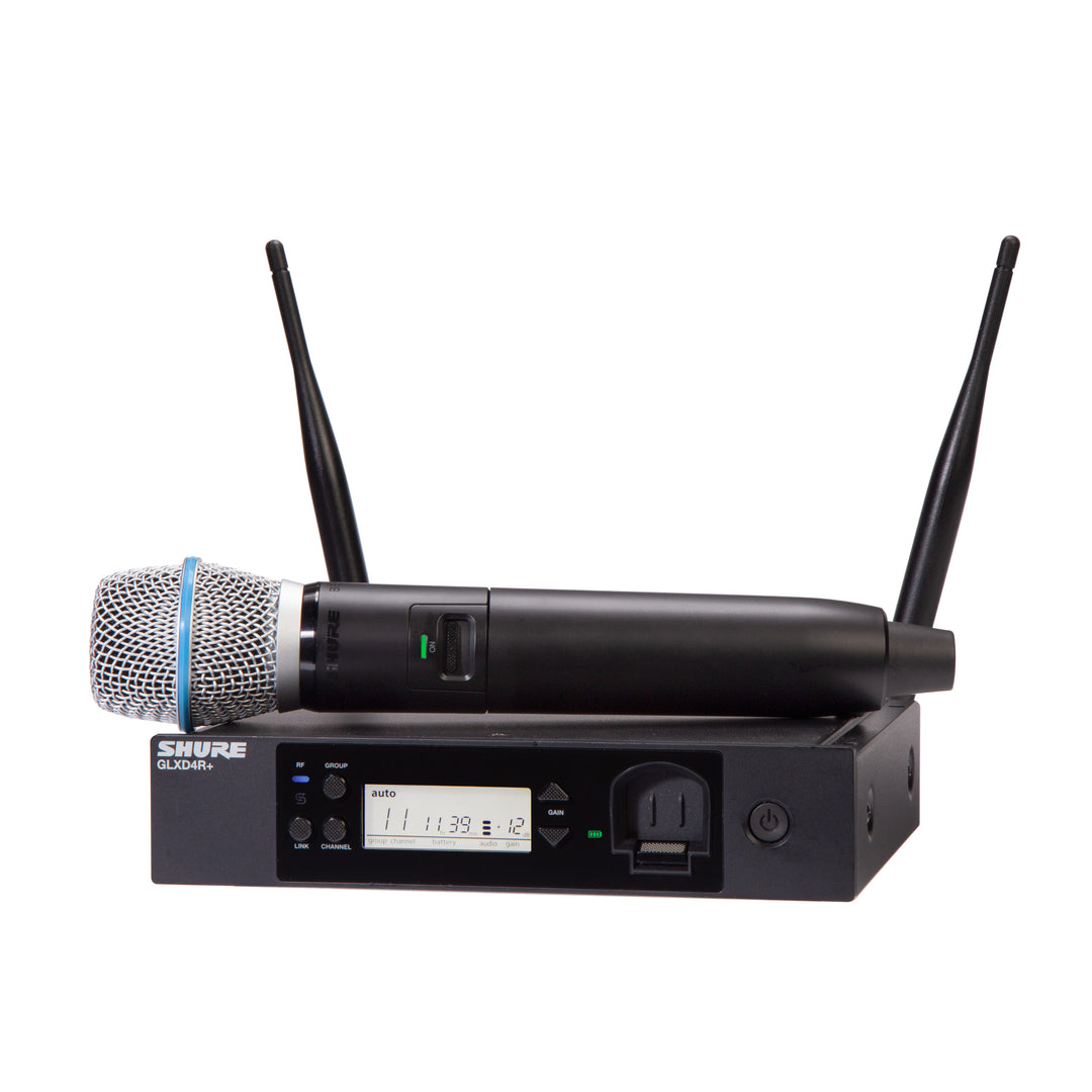 Shure GLXD24R+ BETA87A Système de Microphones sans fil en rack