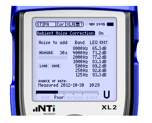 NTI XL 2 STIPA Analyseur Audio et Acoustique Portatif