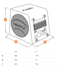 HERTZ Subwoofer actif (140W, 8")