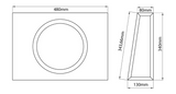 MTX RTF10P Space-saving active subwoofer with built-in D-class amplifier