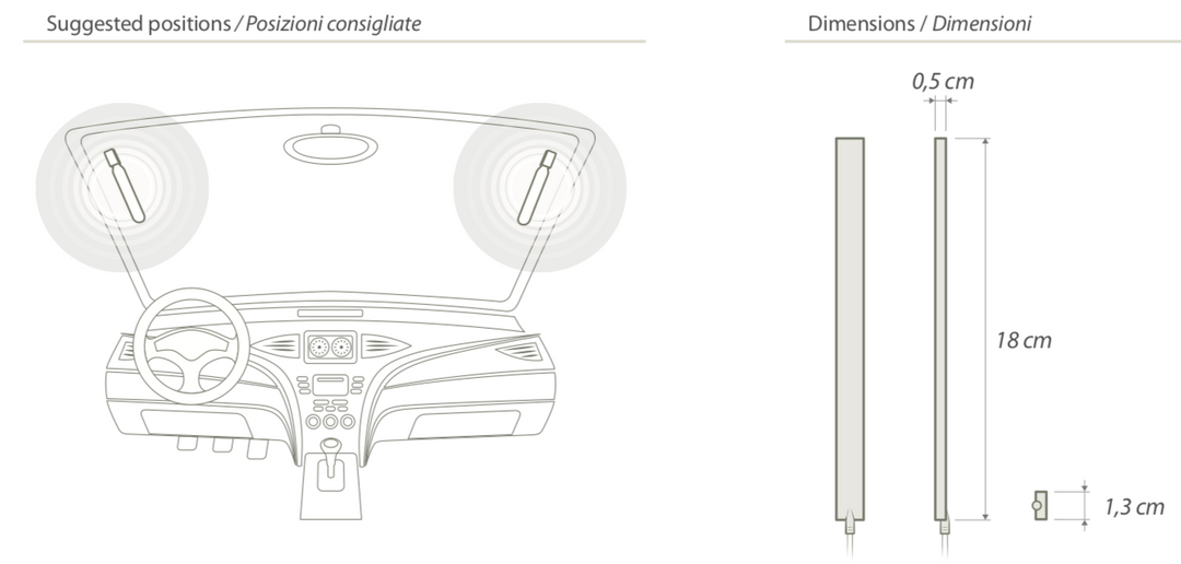 Antenne de Pare-brise Calero DAB+