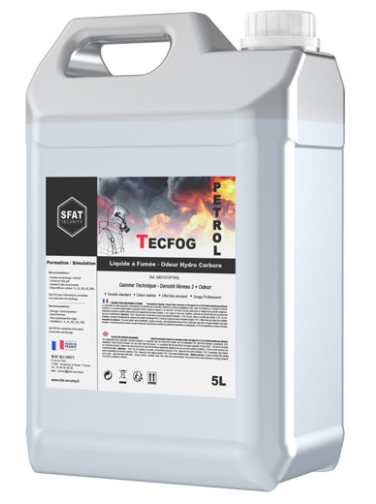 Liquide à fumée pour exercice incendie, Essence brûlée (5L)
