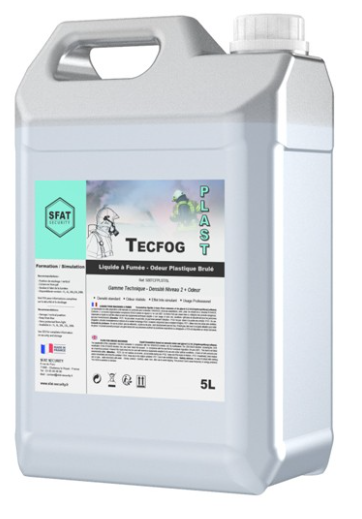 Liquide à fumée pour exercice incendie, Plastique brûlé (5L)
