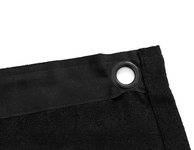 Molton Backdrop with eyelets (Black, Width x Height)