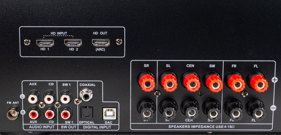 SoundMate AV-A002 Récepteur Surround 5.1