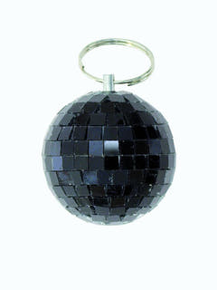 Boule à Facettes Noire (15 cm)