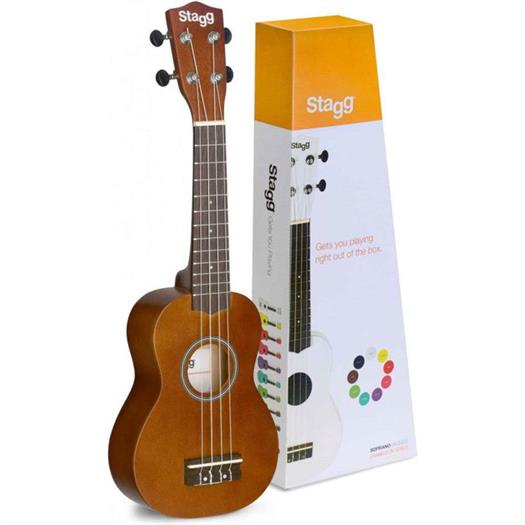 Stagg US-NAT ukulélé soprano avec housse (Naturel)