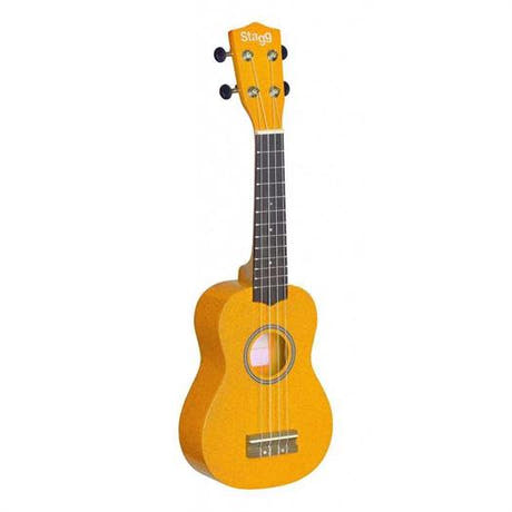 Stagg US-LEMON ukulélé soprano avec housse (jaune citron)