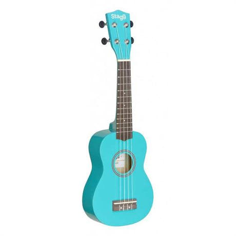 Stagg US-OCEAN ukulélé soprano avec housse (Bleu océan)