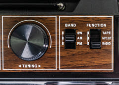 Studio 57 - Lecteur de cassettes avec FM & Bluetooth, Noir