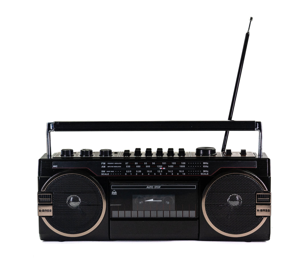 Studio 57 - Lecteur de cassettes avec FM & Bluetooth, Noir