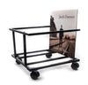 Studio 57 Vinyl record holder on wheels (Black)