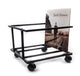 Studio 57 Vinyl record holder on wheels (Black)