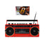 Studio 57 Lecteur de cassette avec FM et Bluetooth, Rouge