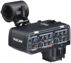 Tascam CA-XLR2D adaptateur de microphone pour caméra, Canon