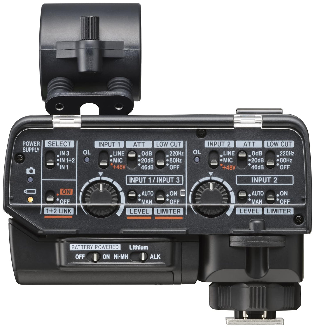 Tascam CA-XLR2D adaptateur microphone pour caméra, Fuji film