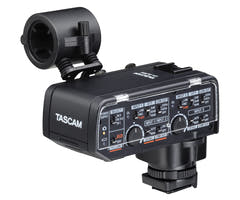 Tascam CA-XLR2N adaptateur de microphones pour caméra, Nikon ZR