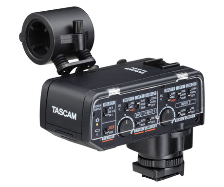 Tascam CA-XLR2N adaptateur de microphones pour caméra, Nikon ZR
