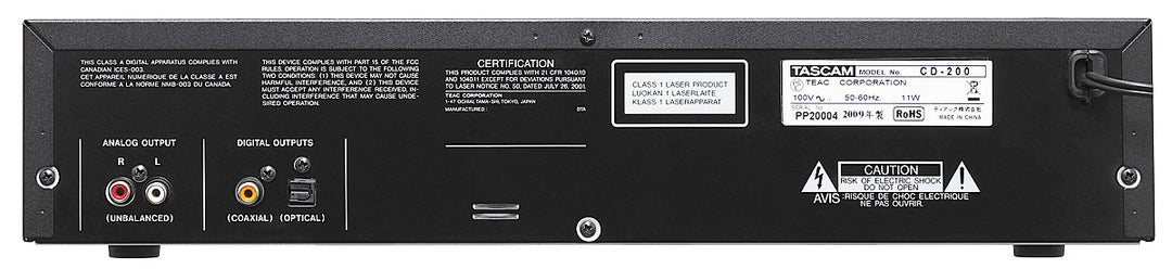 Tascam CD-200 Lecteur CD