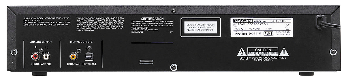 Tascam CD-200 CD afspiller