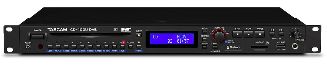 Tascam CD-400U DAB lecteur multimédia CD/USB/SD avec DAB et FM