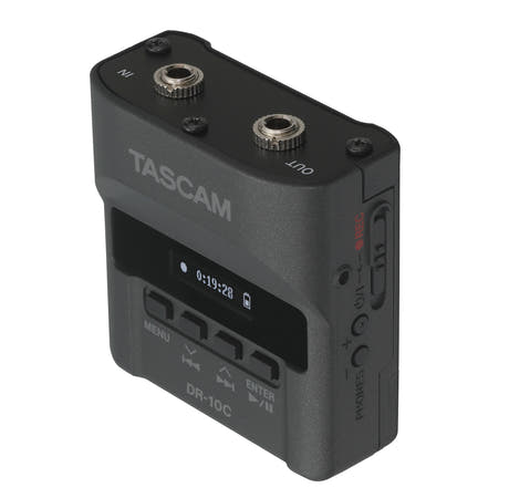 Tascam DR-10CH recorder til Shure lavalier