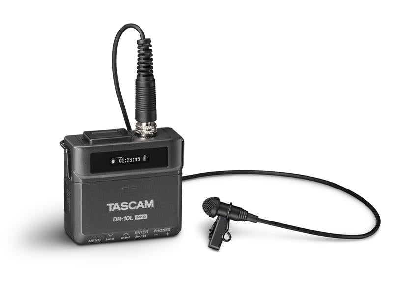 Tascam DR-10L Pro Enregistreur avec microphone lavalier, noir