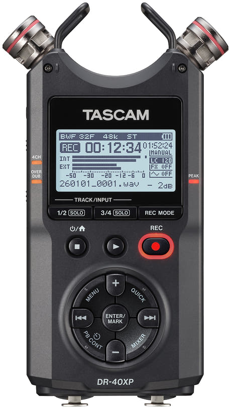Enregistreur portable, dictaphone Tascam DR-40XP