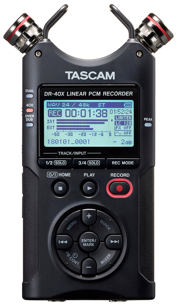 Enregistreur portable Tascam DR-40X, dictaphone