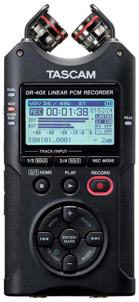 Enregistreur portable Tascam DR-40X, dictaphone