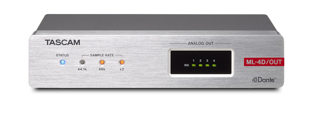 Tascam ML-4D OUT-X Convertisseur analogique Dante 4 canaux, XLR