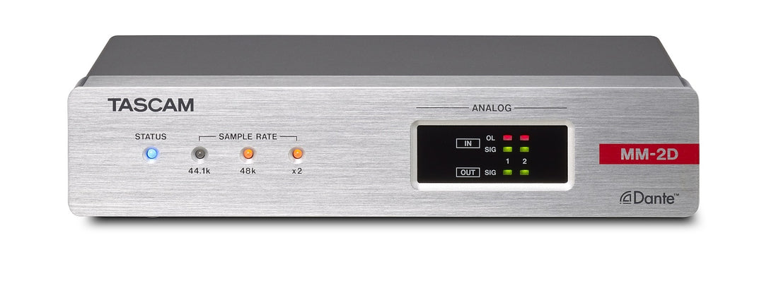 Convertisseur Dante analogique Tascam MM-2D 2 entrées / 2 sorties, XLR