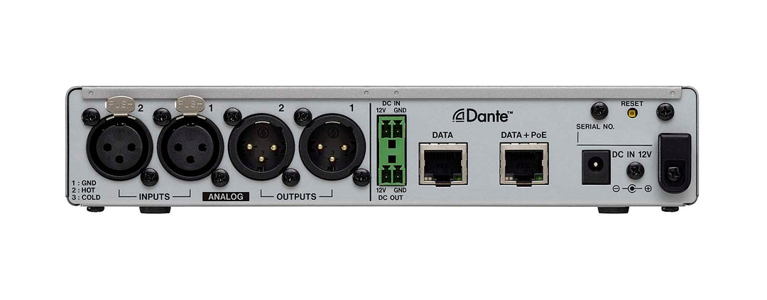 Convertisseur Dante analogique Tascam MM-2D 2 entrées / 2 sorties, XLR