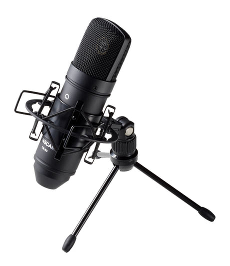 Tascam TM-80 microphone à condensateur avec suspension, Black