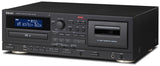 TEAC AD-850-SE CD and Cassette Player w. USB (Black)