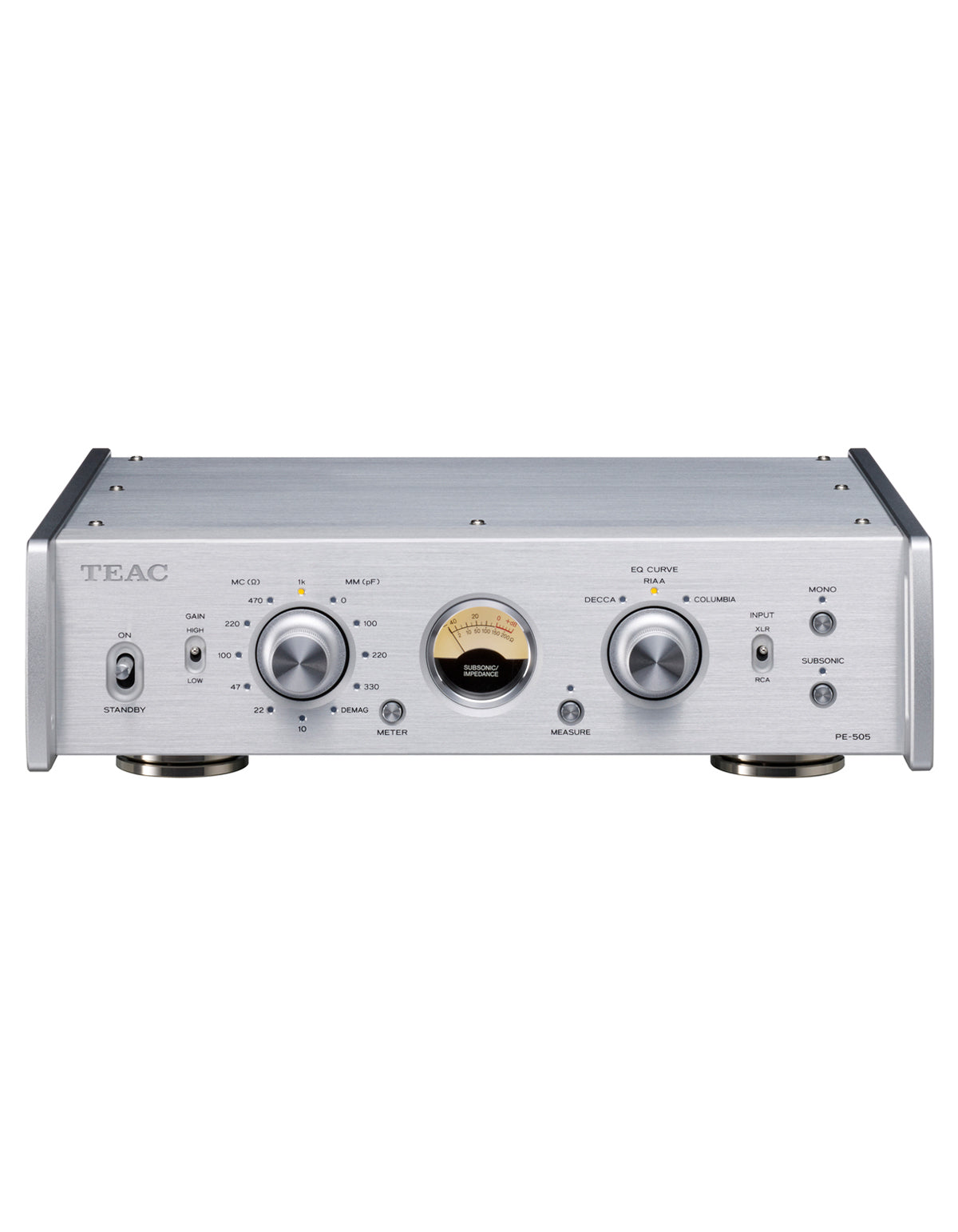 TEAC PE-505 Phono Pre-amplifier (Silver)