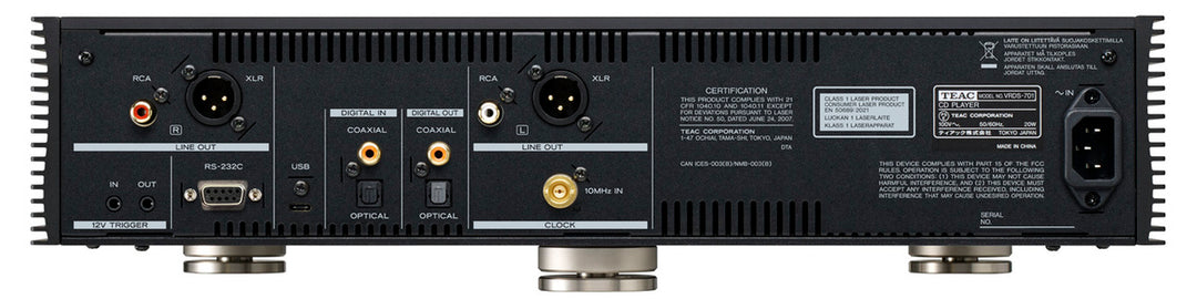 TEAC VRDS-701 Lecteur CD (Noir)