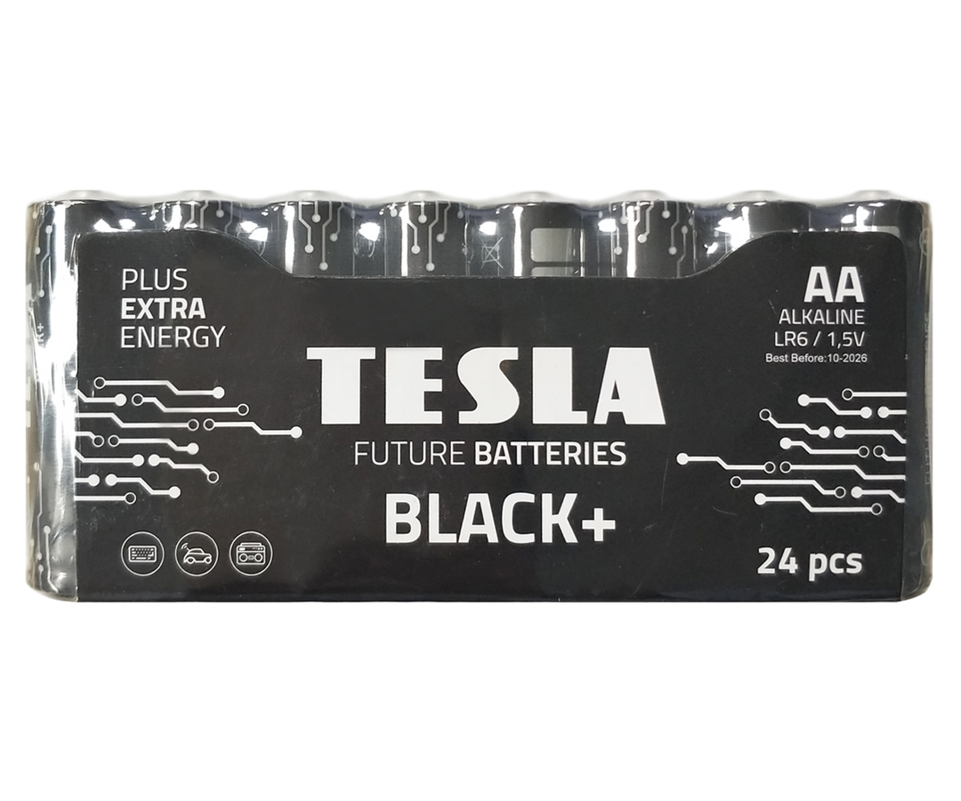 Tesla Black+ AA Piles (24 pcs)