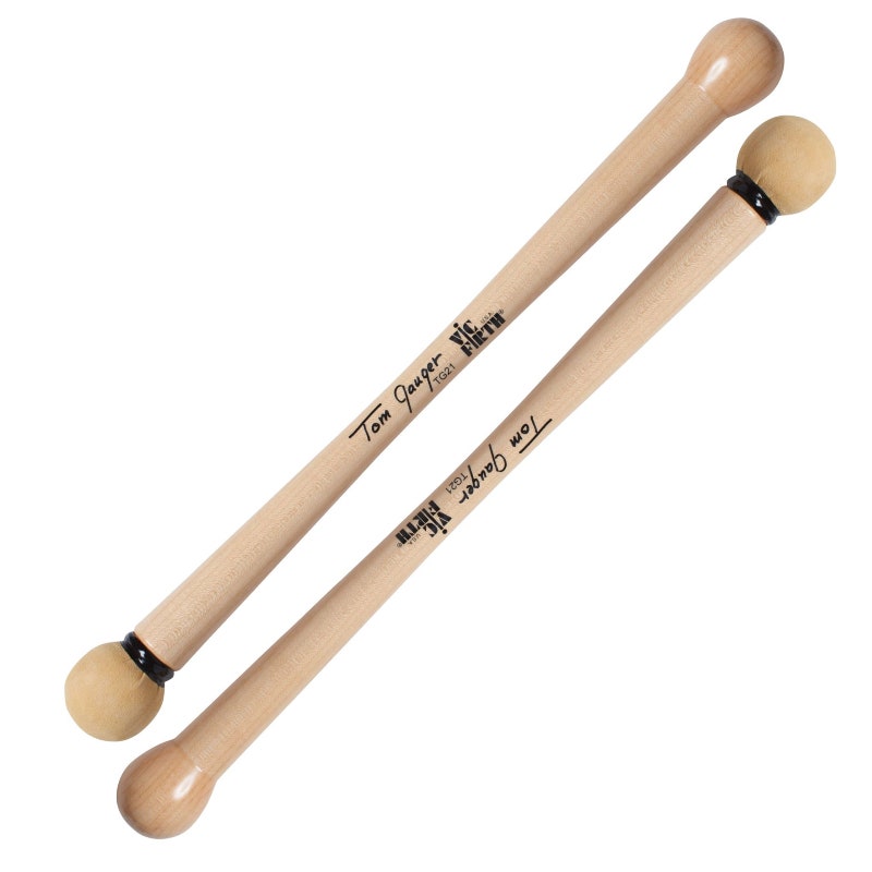 Vic Firth TG21 maillet Tom Gauger en chamois/bois