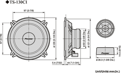Pioneer TS-130Ci Haut-parleur de voiture (13cm, 5,25")