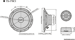 Pioneer TS-170Ci Haut-parleur de voiture (17cm, 6,5")