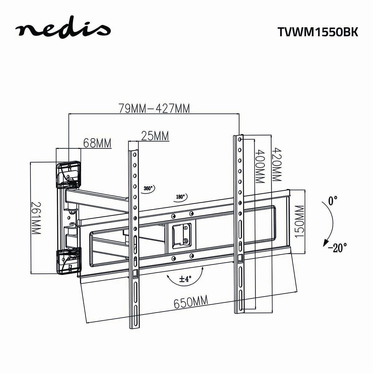 Tv Suspension Fully Movable (37-70", 25kg)