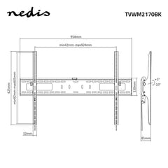 Support TV avec fonction d'inclinaison (60-100")