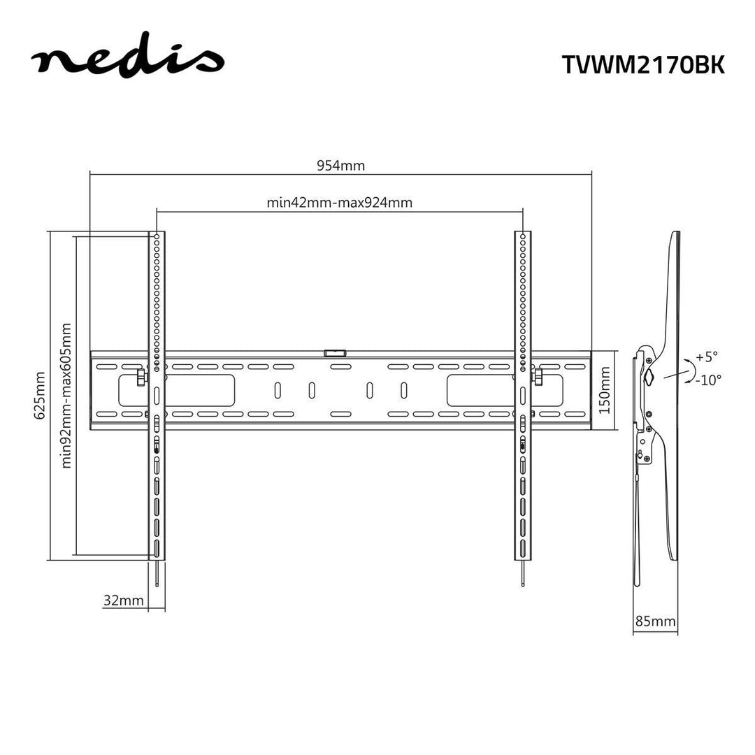 Support TV avec fonction d'inclinaison (60-100")