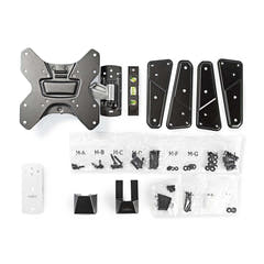 Support mural TV entièrement articulé 26-42 " 30 kg Argent/Noir